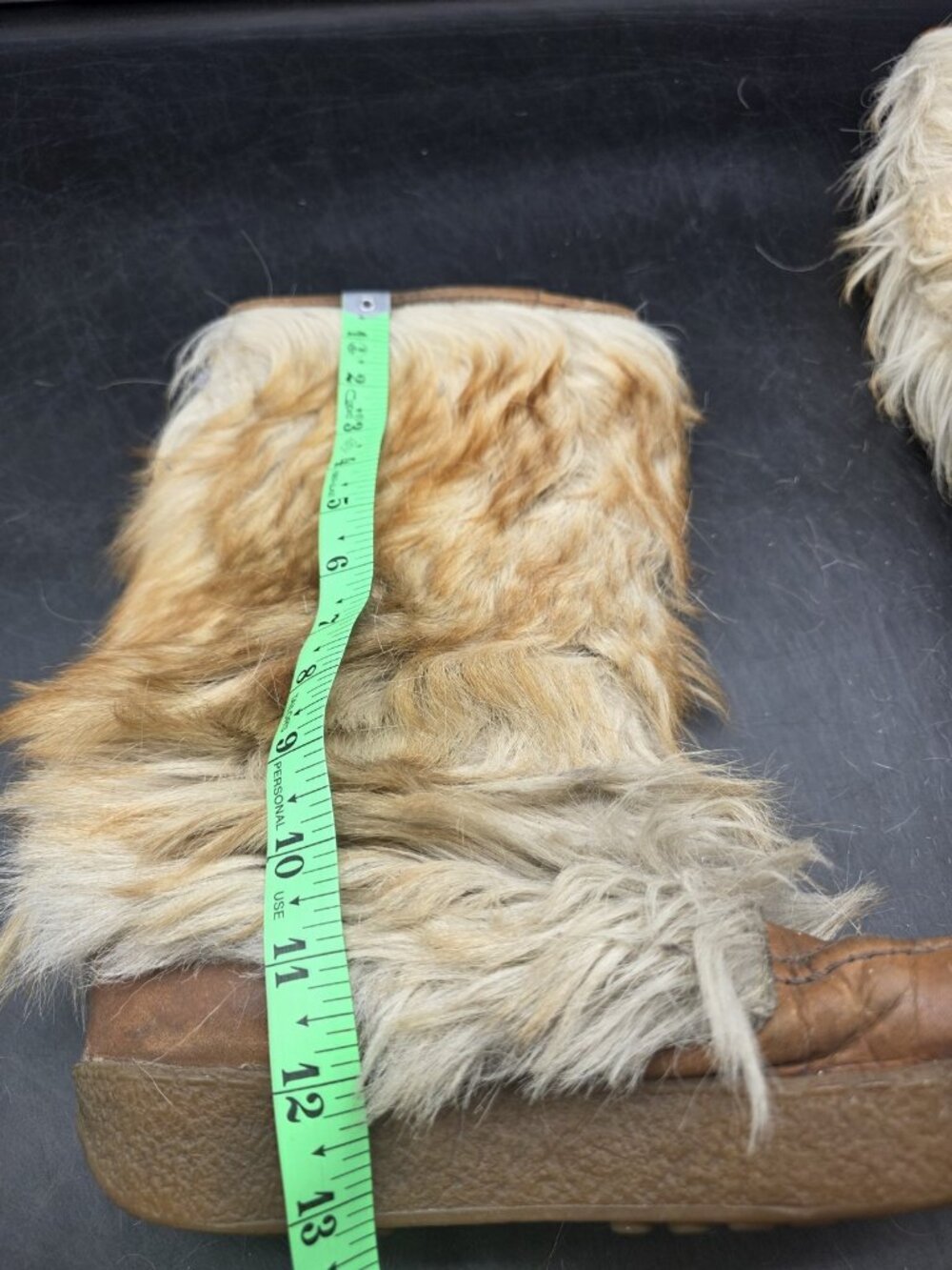 Vintage Husky BastienBoots Womens Size 7 Fur Trim Mid Calf Winter 06717 6807 - Picture 10 of 11